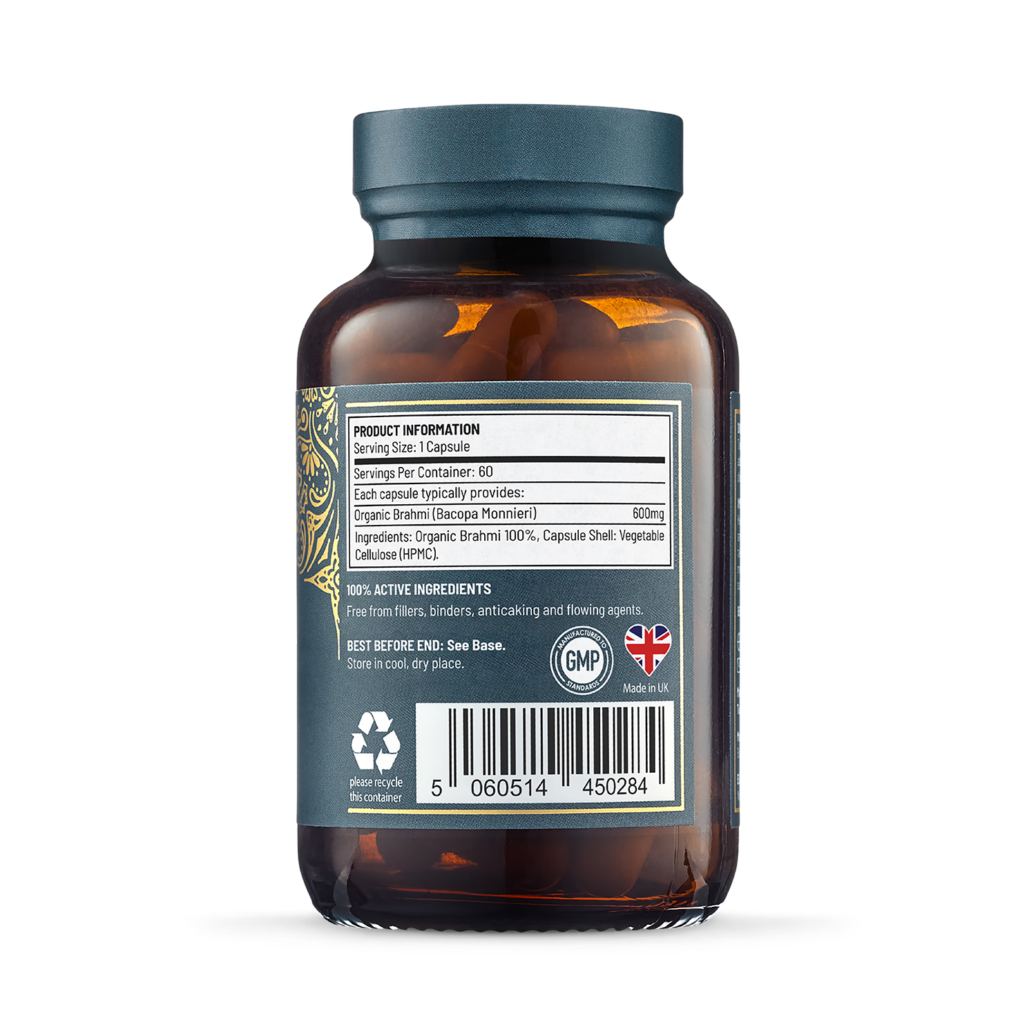 Ayurvediq Organic Brahmi 60 capsules - British product