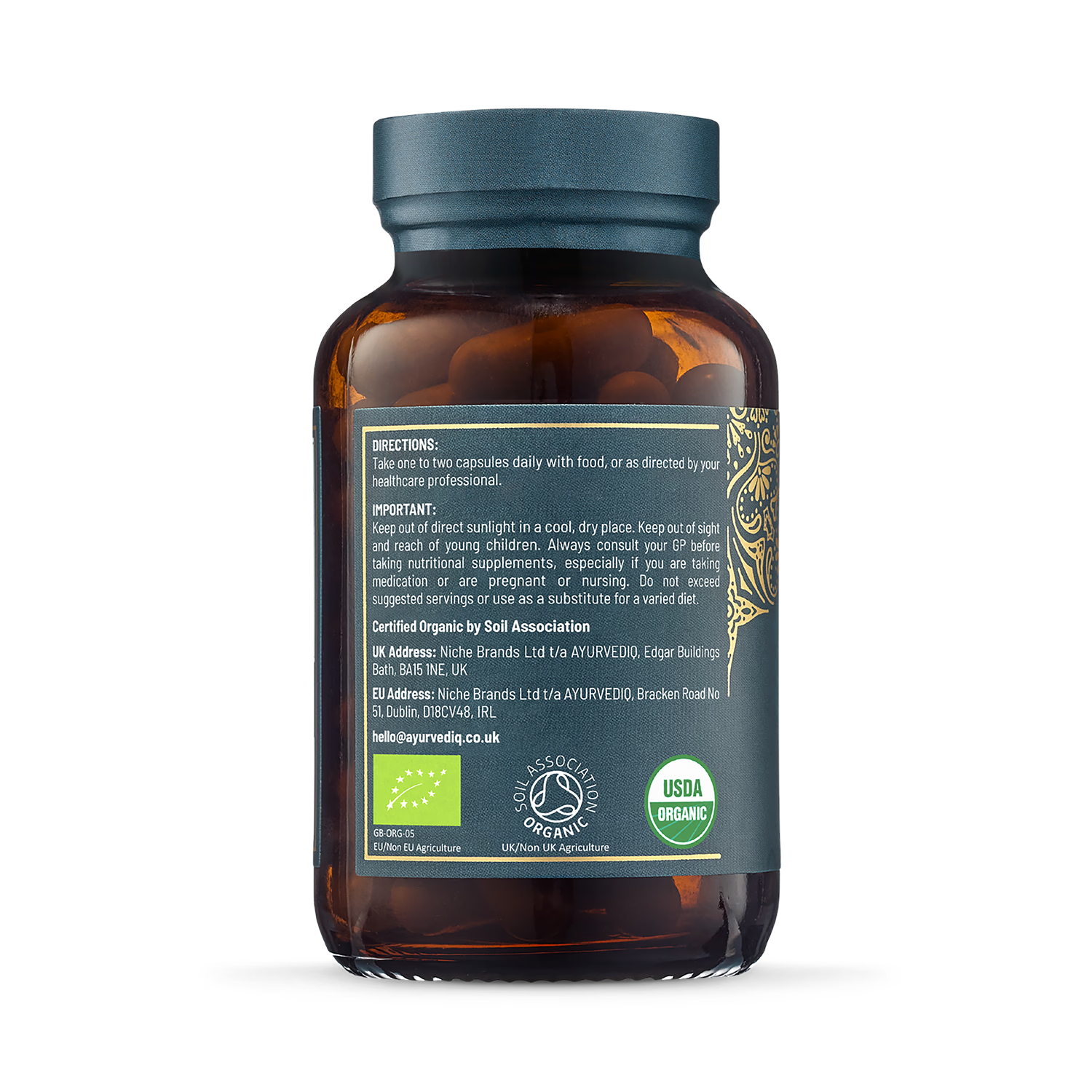 Ayurvediq Organic Brahmi 60 capsules - British product