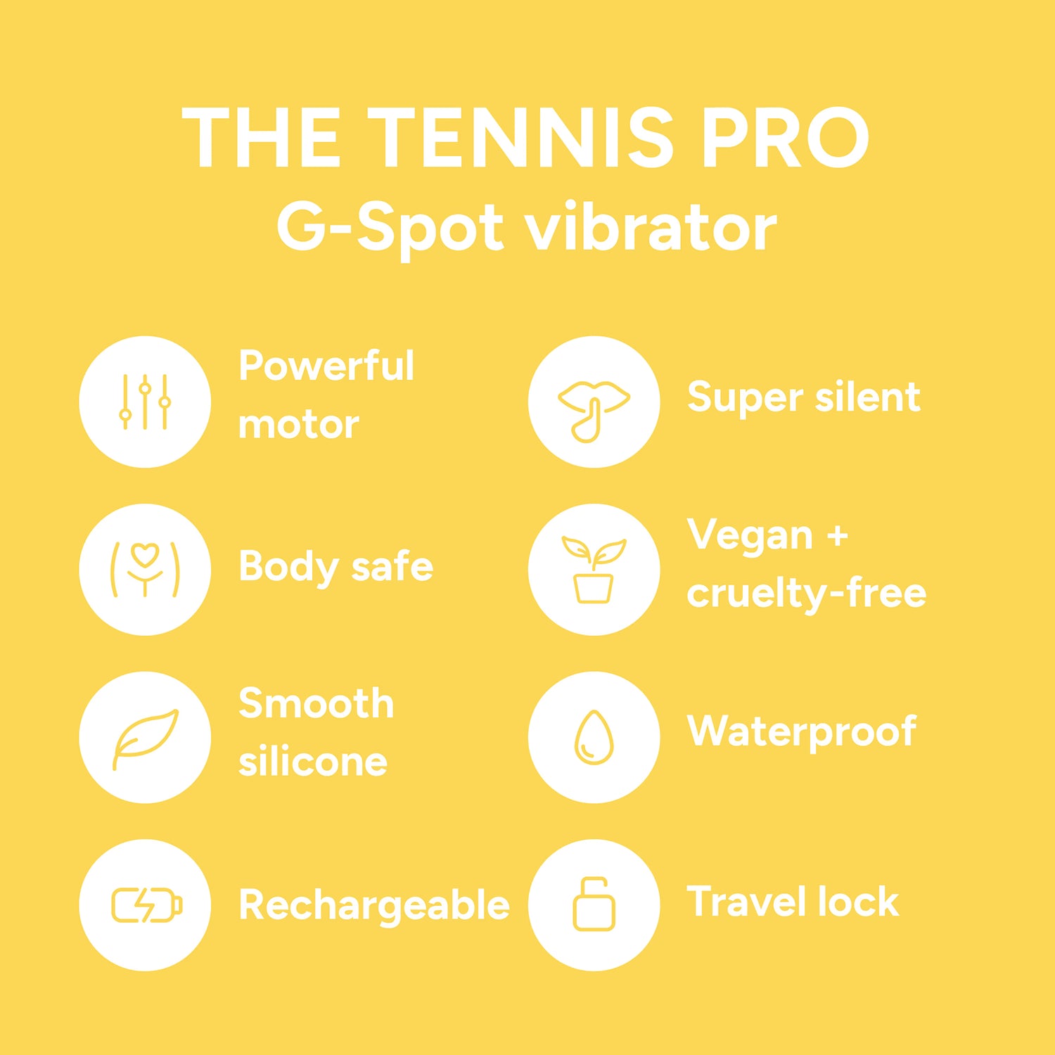Smile Makers Tennis Pro G-spot vibrator in silicone (British brand)