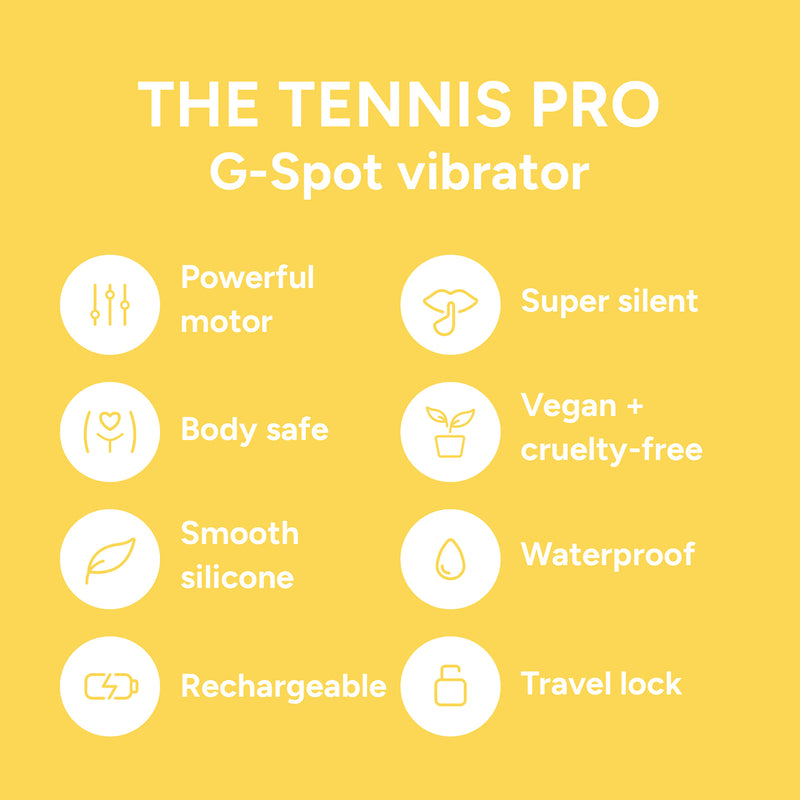 Smile Makers Tennis Pro G-spot vibrator in silicone (British brand)
