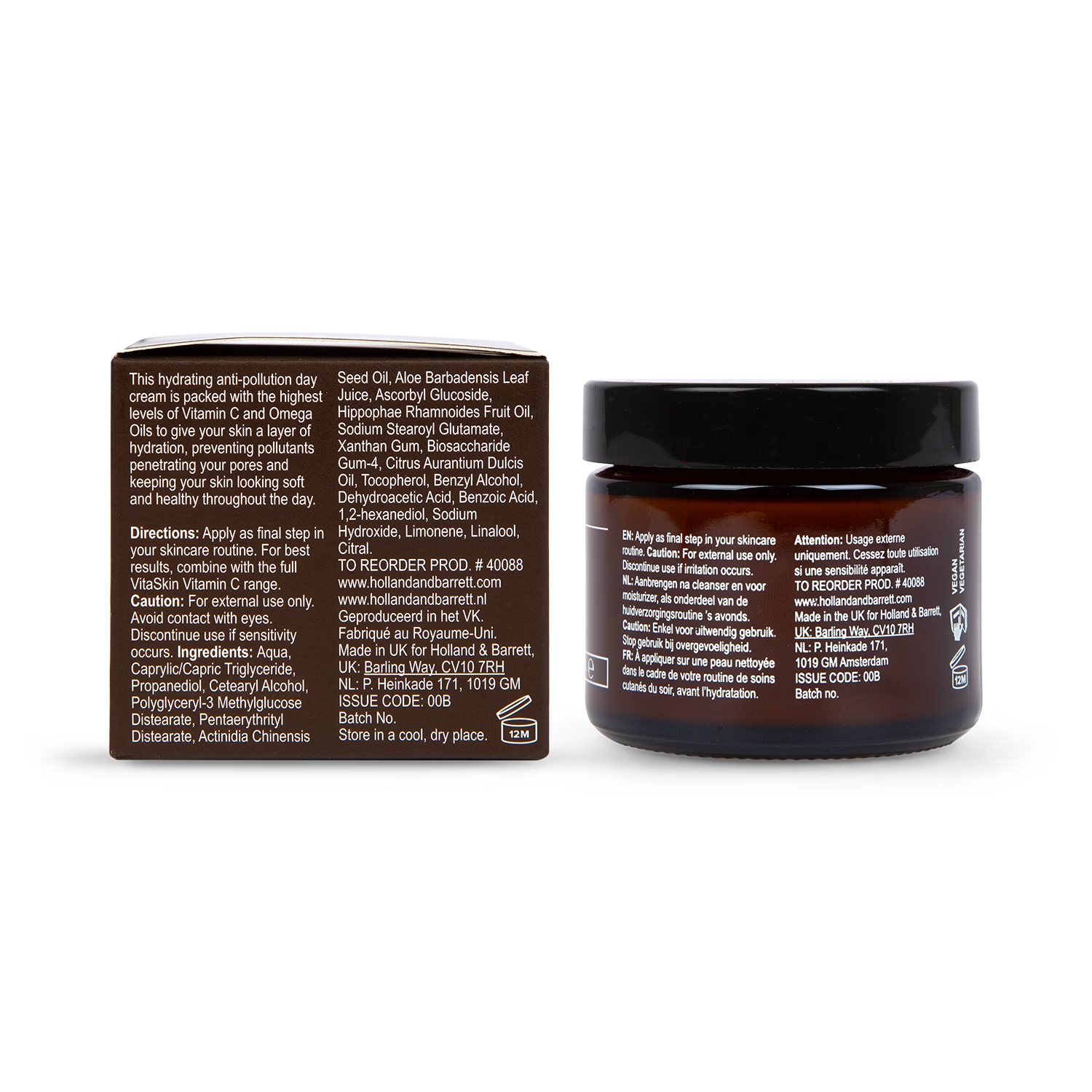 Vitaskin Vitamin C Glow Day Cream facial moisturiser (British brand)
