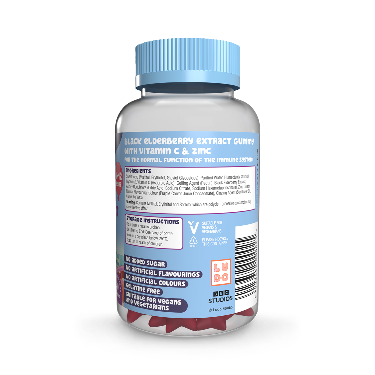 Natures Aid Bluey gummies mixed berry 30 count - British product