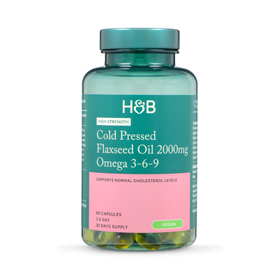 Holland & Barrett Holland & Barrett Cold Pressed Flaxseed Oil 2000mg Omega 3-6-9 180 Capsules- Buy online at McGrocer