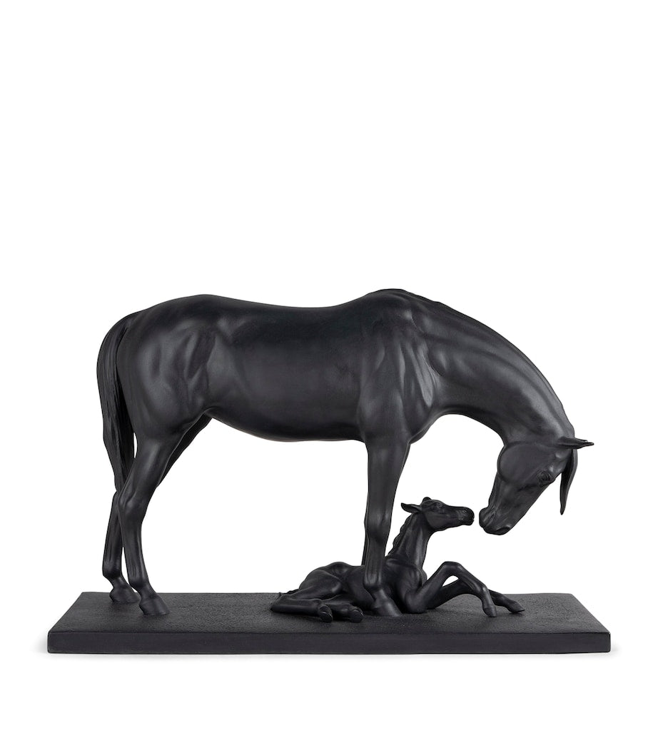 Lladró porcelain figurine of mare and foal, UK version