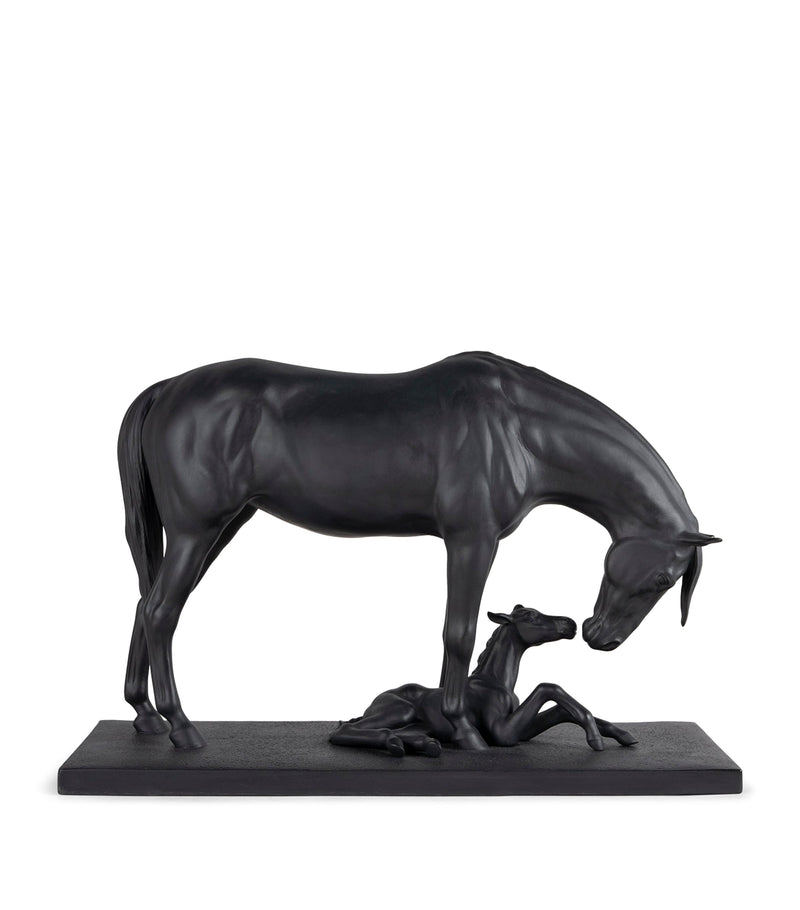 Lladró porcelain figurine of mare and foal, UK version