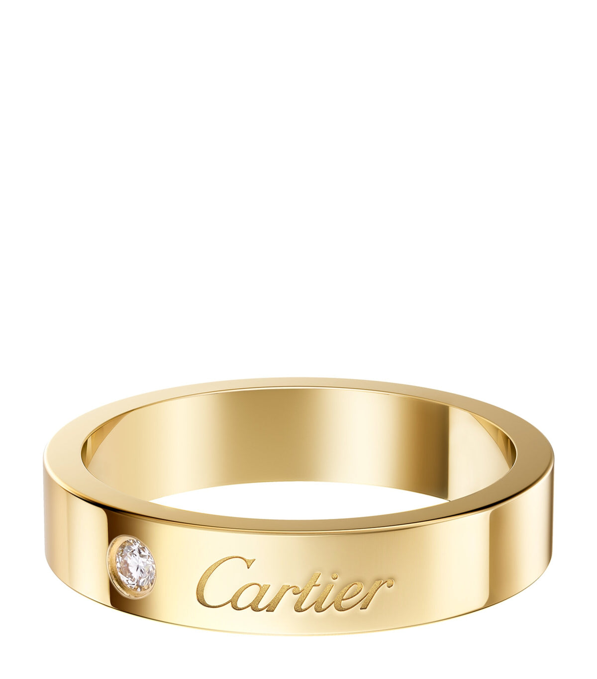 Cartier diamond wedding ring 18k gold (British brand)