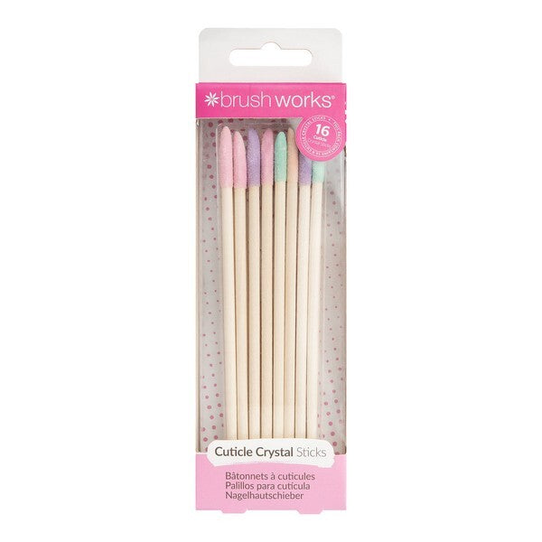 Brushworks Cuticle Crystal Sticks - 16 Pack GOODS Superdrug   