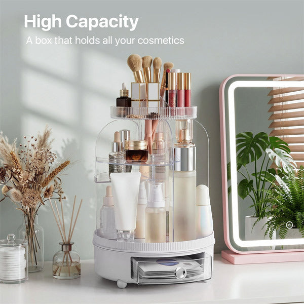 Livingandhome rotating cosmetic storage organiser 25cm - British product