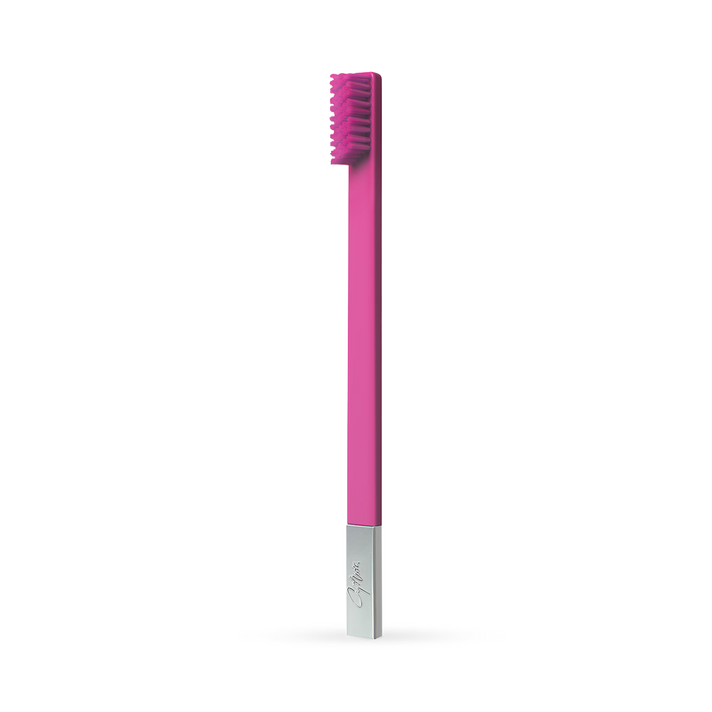 Apriori bubblegum pink silver soft toothbrush, UK version