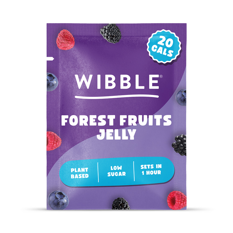 Wibble vegan forest fruits jelly crystals 57g (British brand)