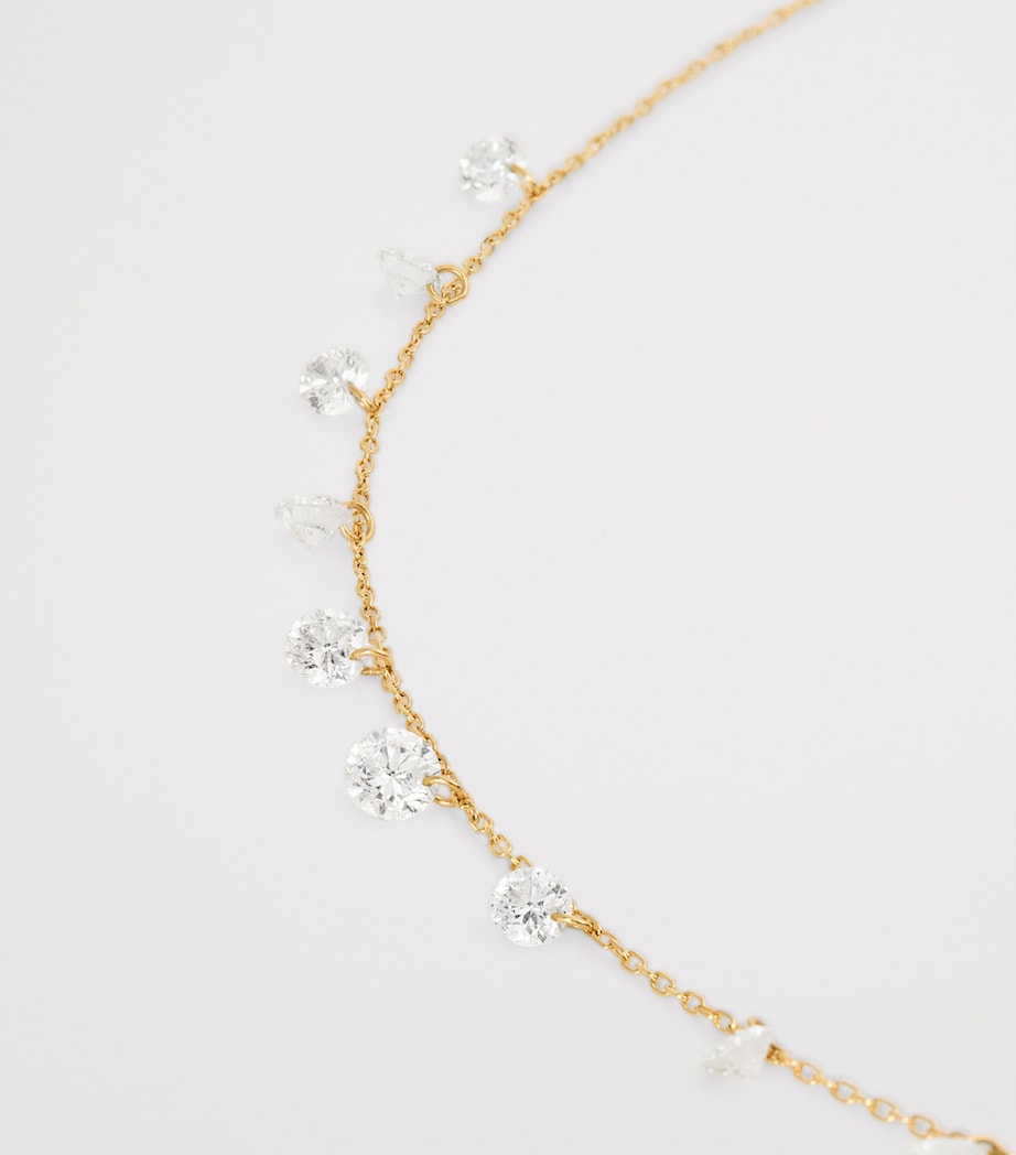 Persée yellow gold diamond nine-stone Danaé necklace, UK version
