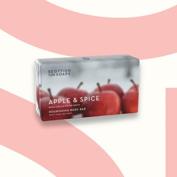 Scottish Fine Soaps Apple & Spice body soap bar 220g - British product