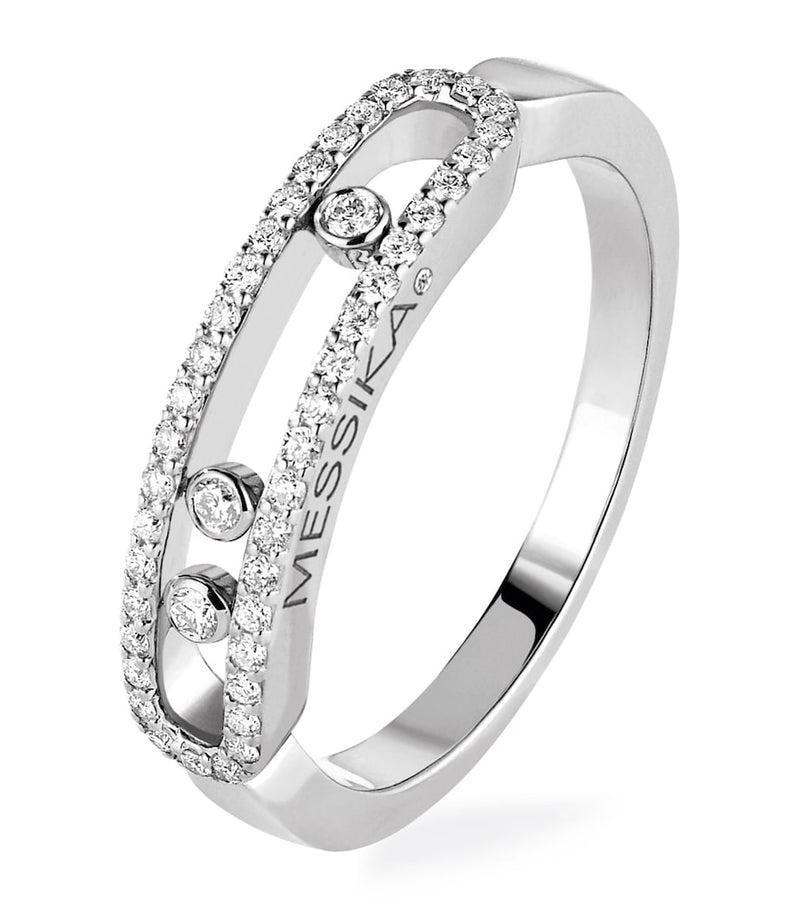 Messika Baby Move white gold ring 0.23ct, imported from the UK