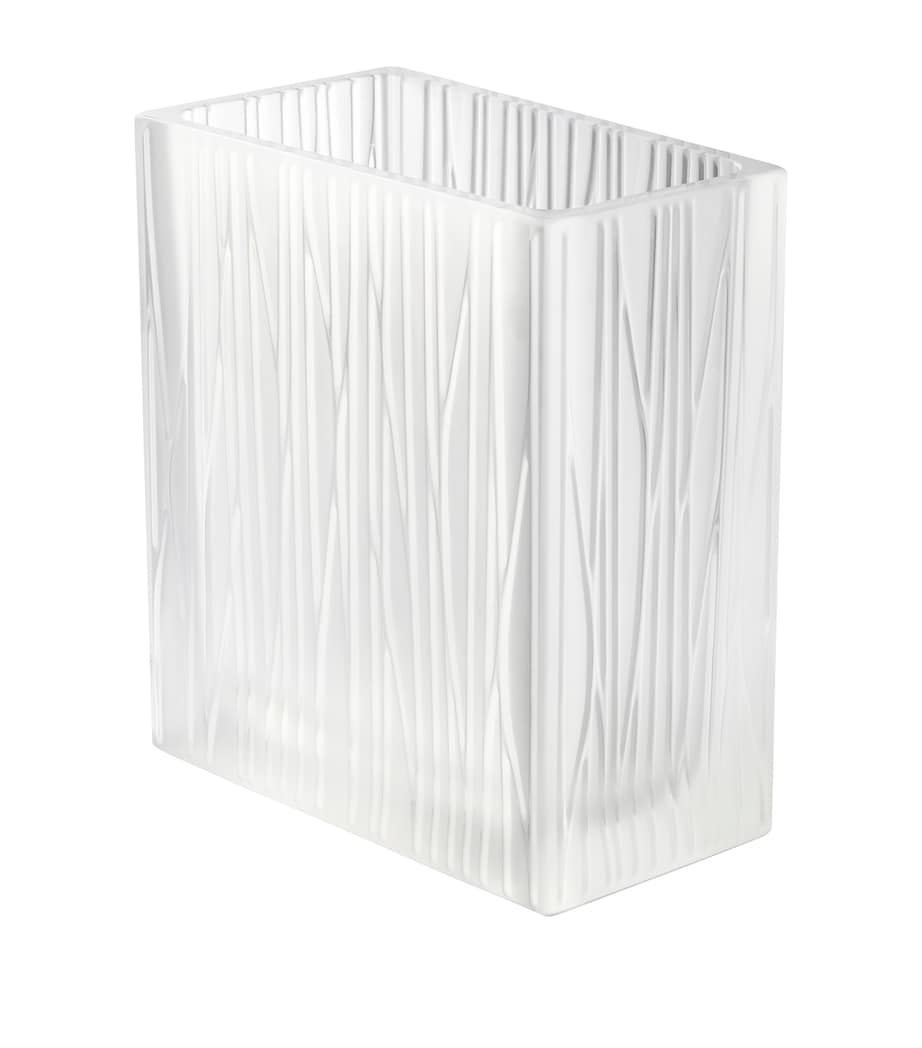 Lalique Edificio crystal vase 32cm by Rudy Ricciotti, UK version