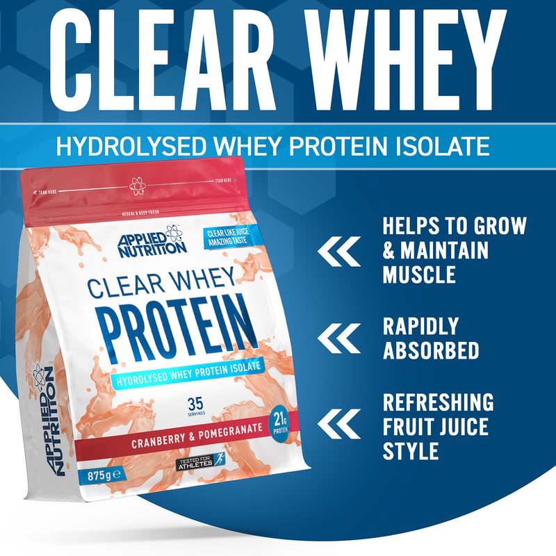 Applied Nutrition Clear Whey Protein Cranberry Pomegranate 875g - British product