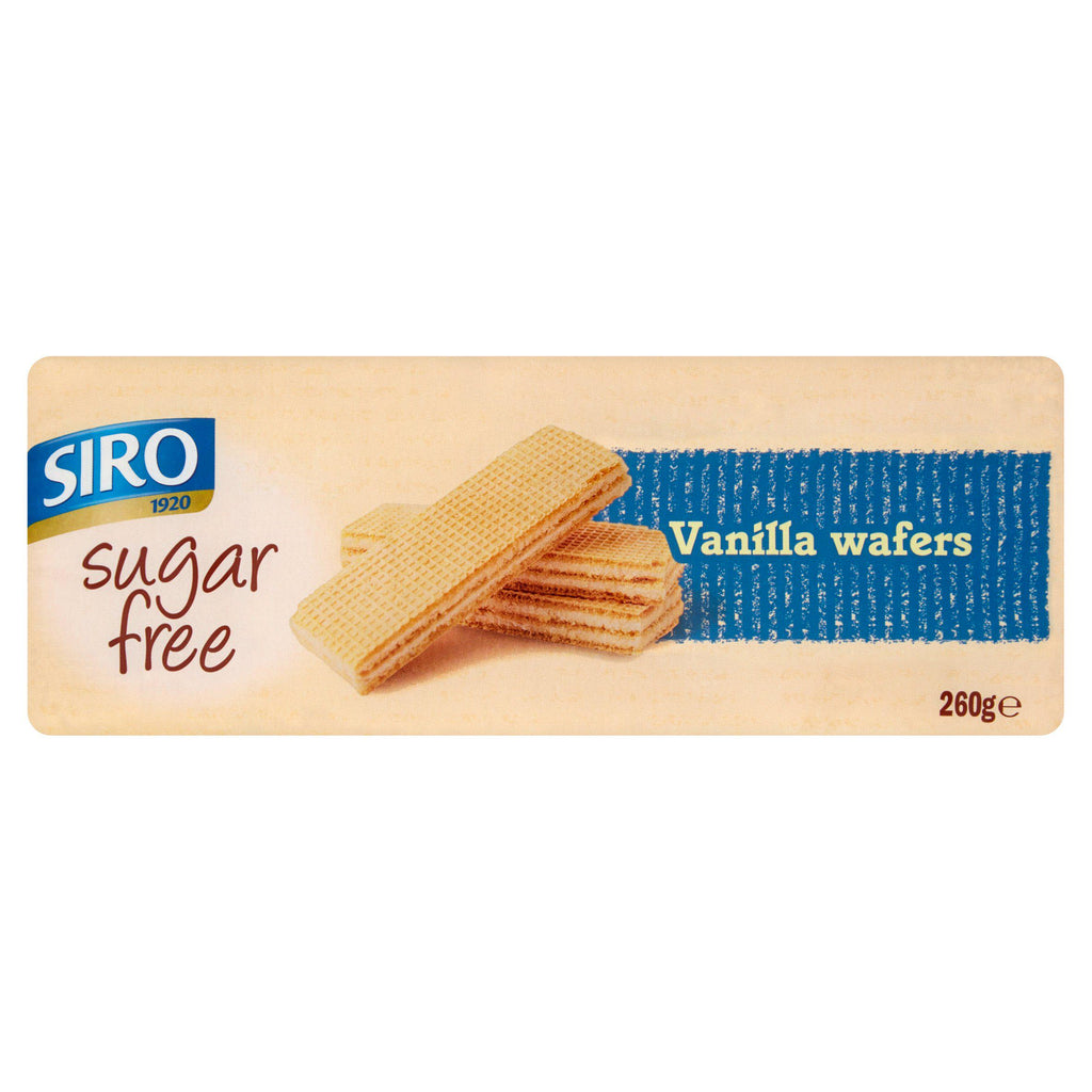 Siro Vanilla Sugar Free Wafer Biscuits 260g