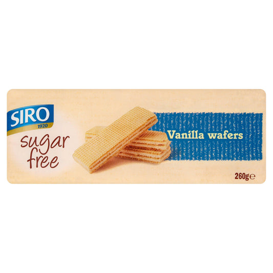 Siro Vanilla Sugar Free Wafer Biscuits 260g GOODS Sainsburys   