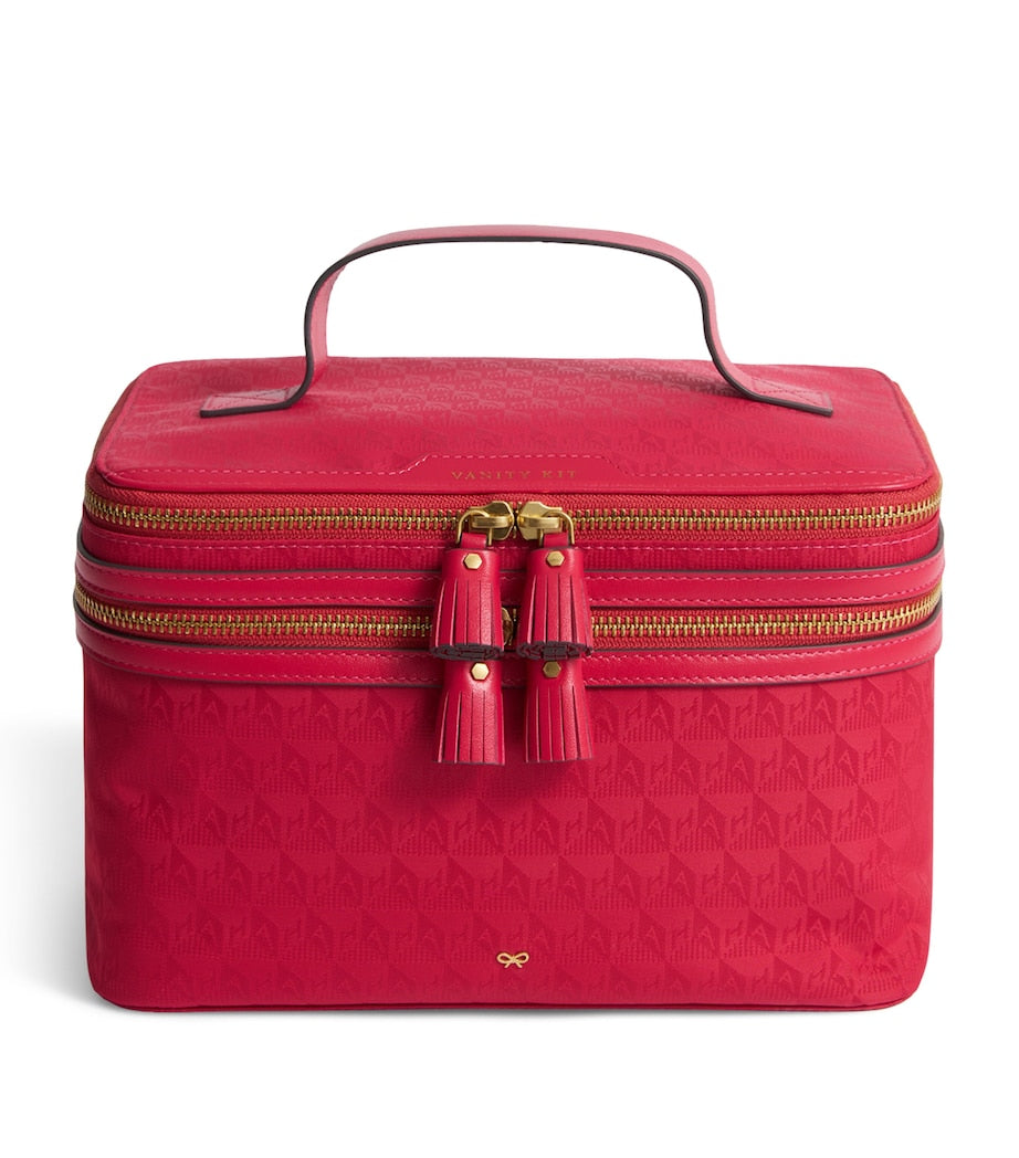 Anya Hindmarch Jacquard Logo Vanity Kit Bag - British product