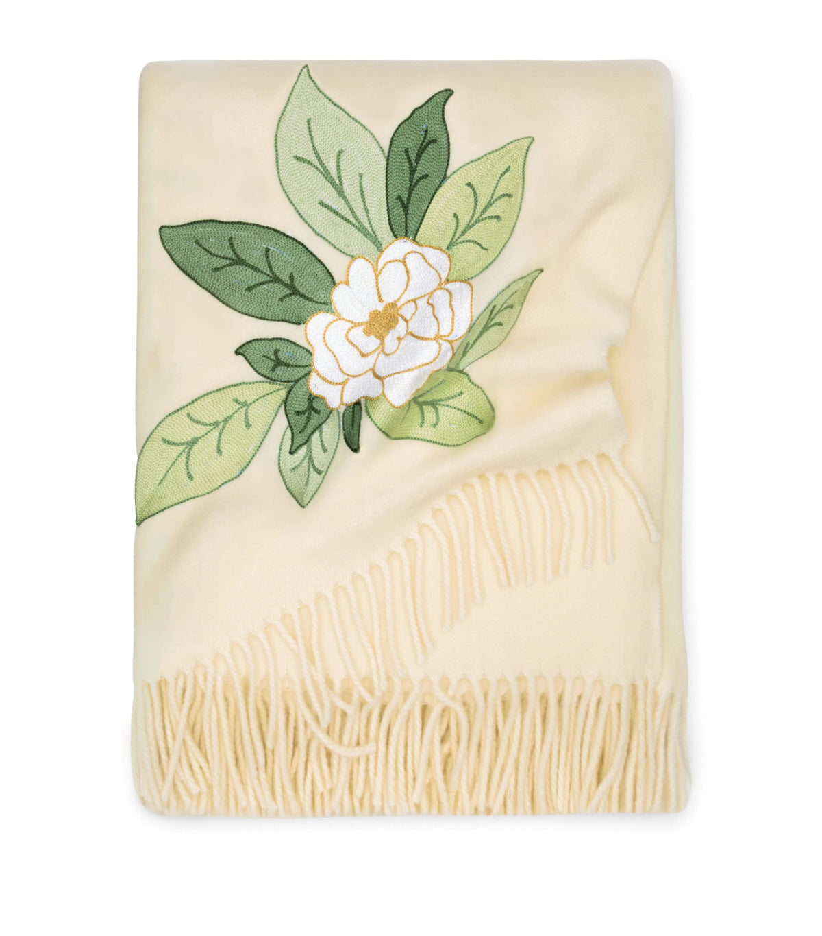 Loretta Caponi Virgin Wool Camelia Throw 132cm x 159cm, UK version