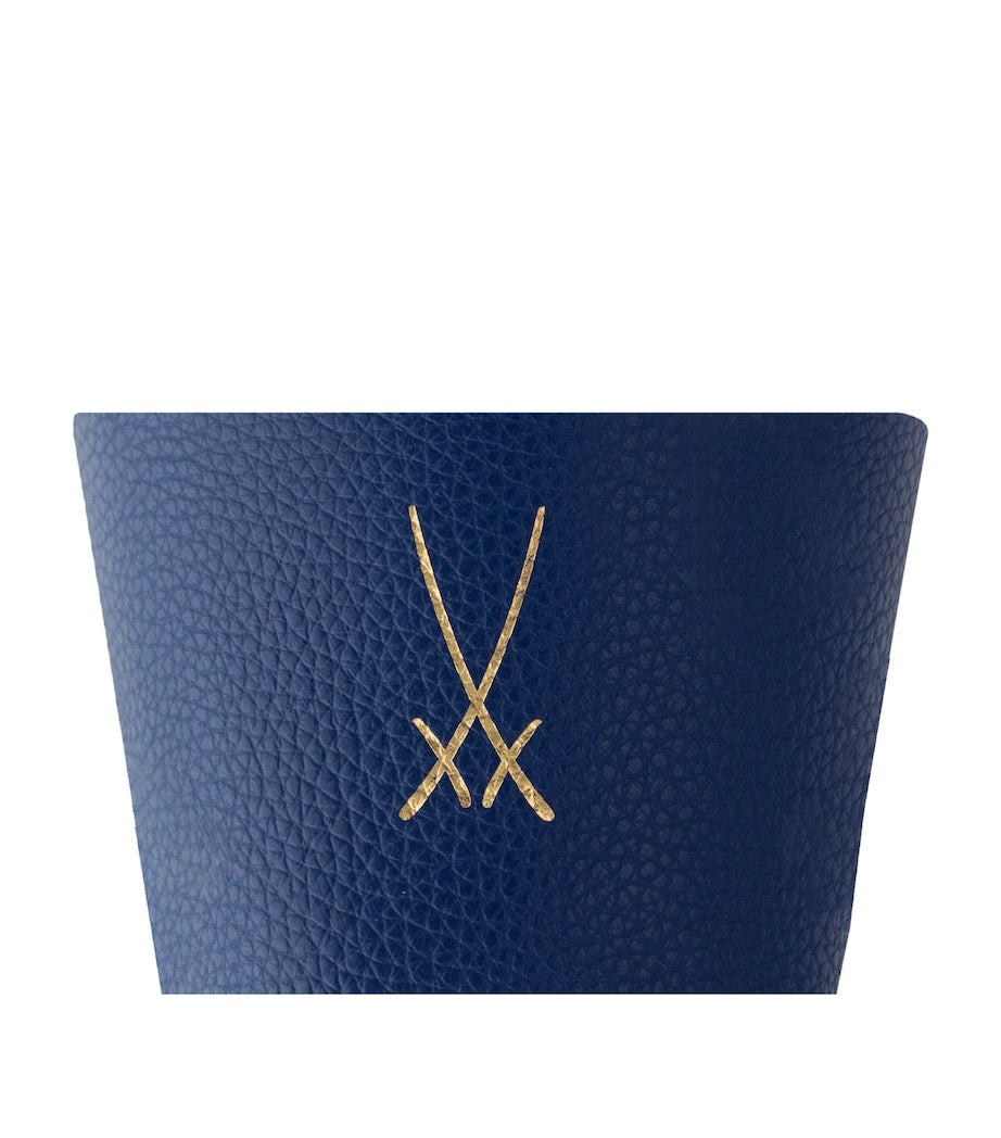 Meissen leather coffee cuff, imported from the UK
