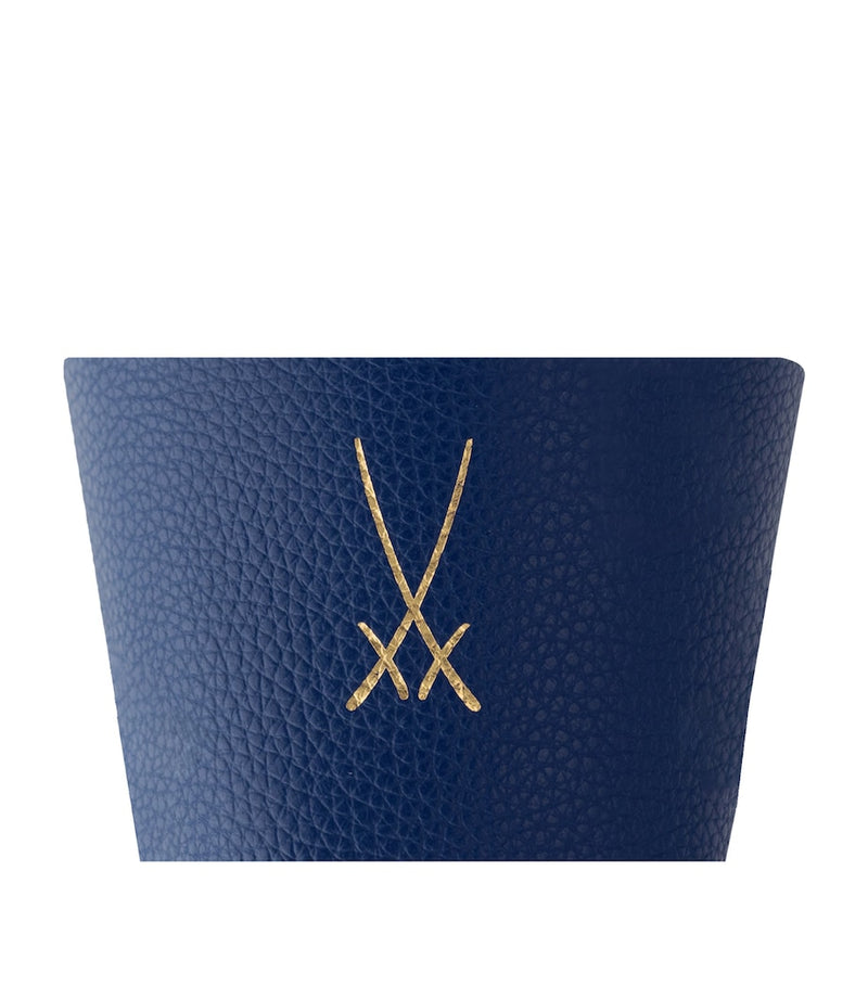 Meissen leather coffee cuff, imported from the UK