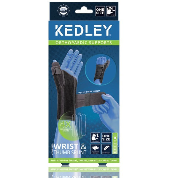 Kedley Combined Wrist & Thumb Splint left (British brand)