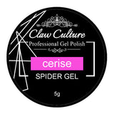 Claw Culture spider gel nail polish Cerise 5g, imported from the UK