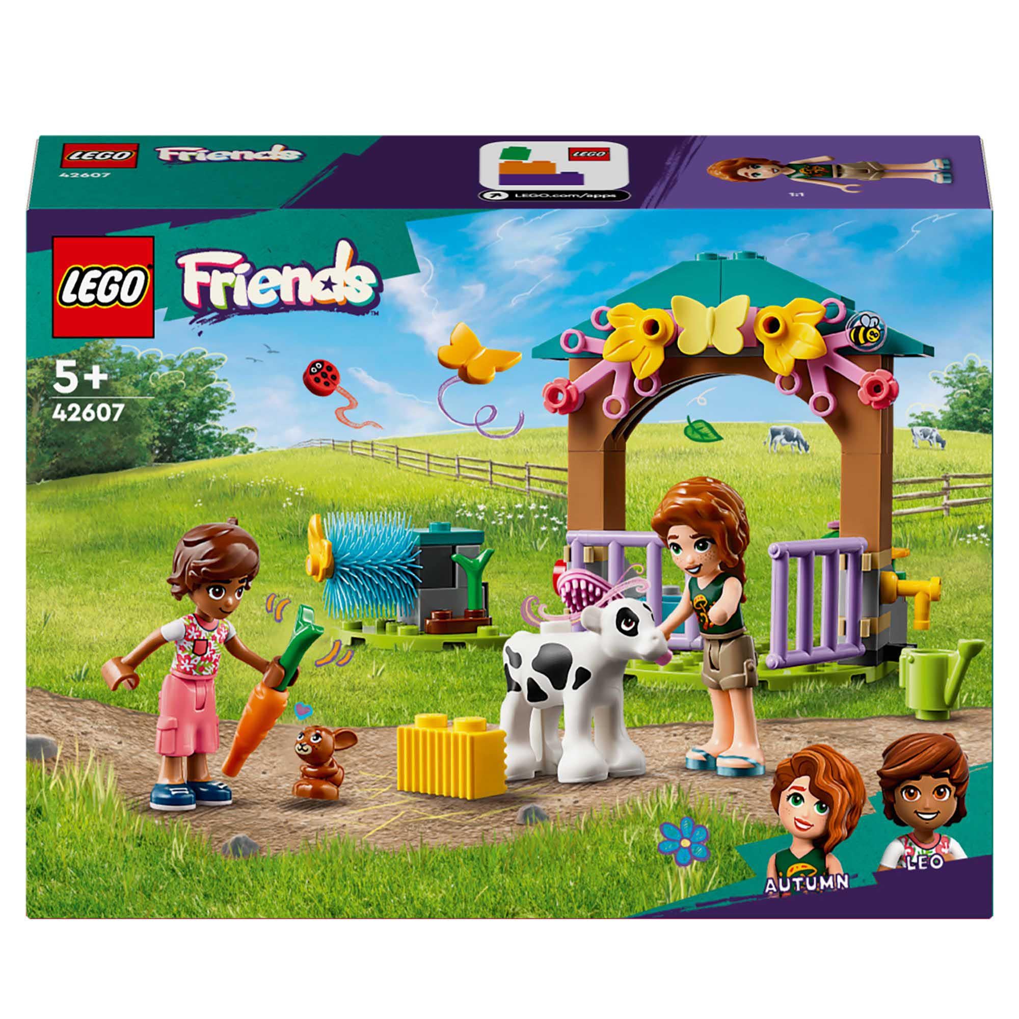 LEGO Friends Autumn’s Baby Cow Shed Farm Animal Toy 42607 GOODS Sainsburys   