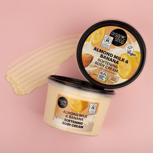 Organic Shop body cream Almond Milk & Banana 250ml - British product