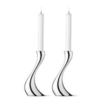 Georg Jensen Cobra Medium Candle Holder Set of 2, UK version