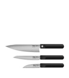 Fissler ProCut knife set with paring, utility, and chef knives - British product