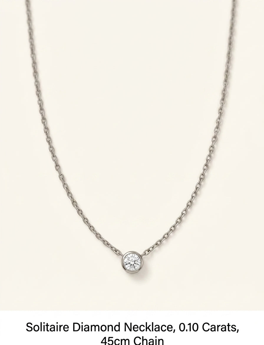 Cartier d'Amour extra-small 18ct white gold diamond necklace - British product