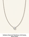 Cartier d'Amour extra-small 18ct white gold diamond necklace - British product