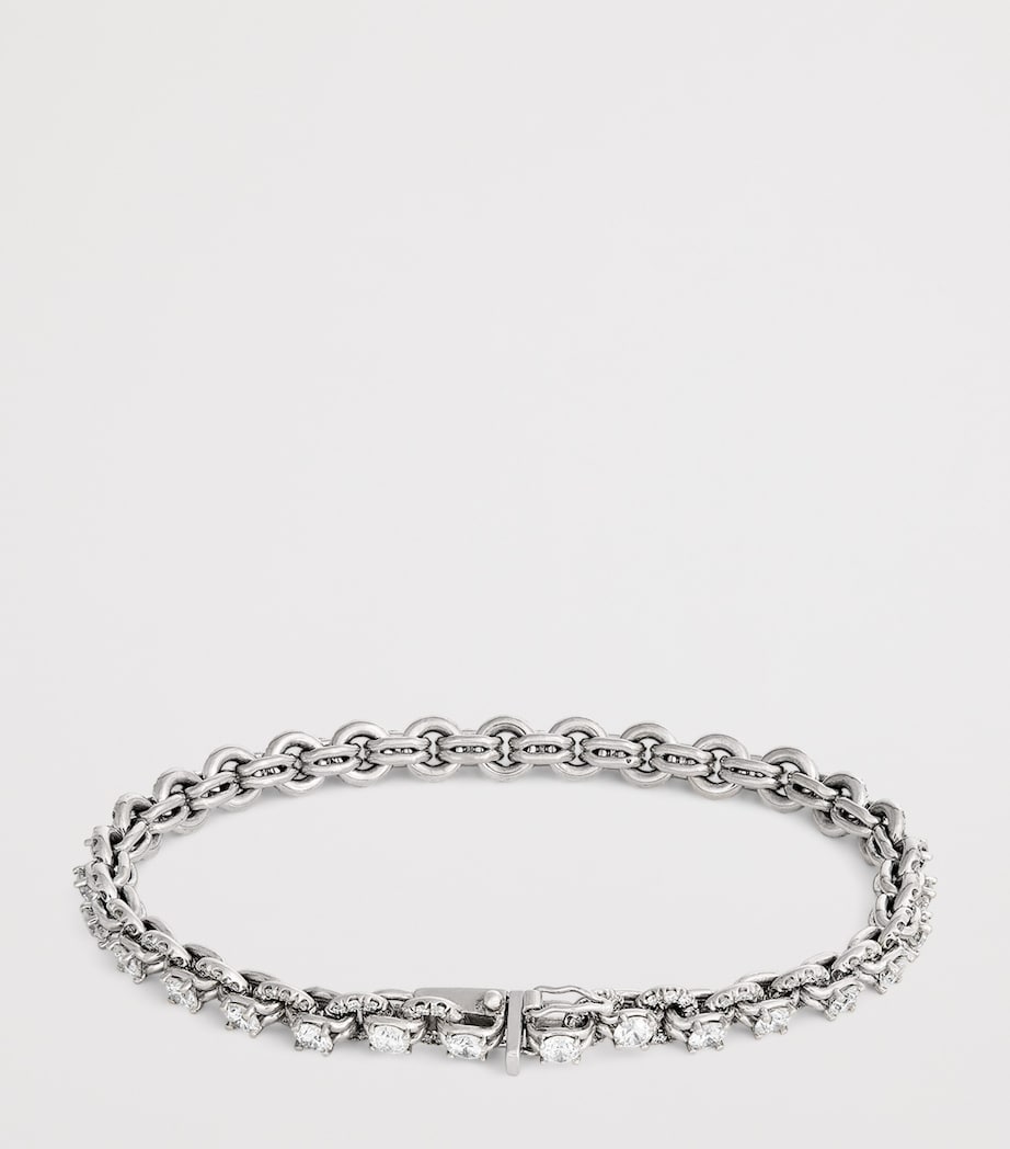 Spinelli Kilcollin white gold and diamond Lumia bracelet (British brand)
