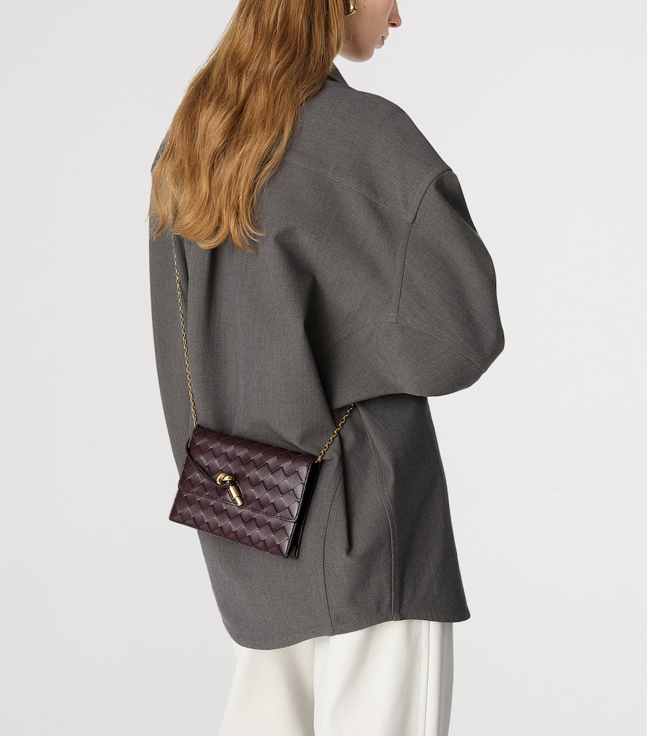 Bottega Veneta Andiamo cross-body bag in lambskin leather, UK version
