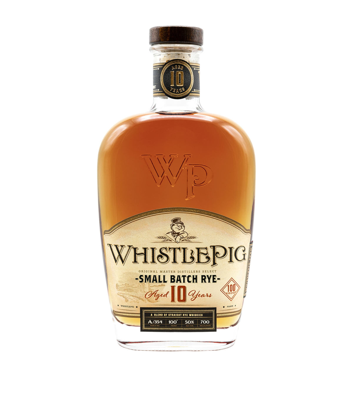 WhistlePig 10-year-old rye whiskey 70cl (British brand)