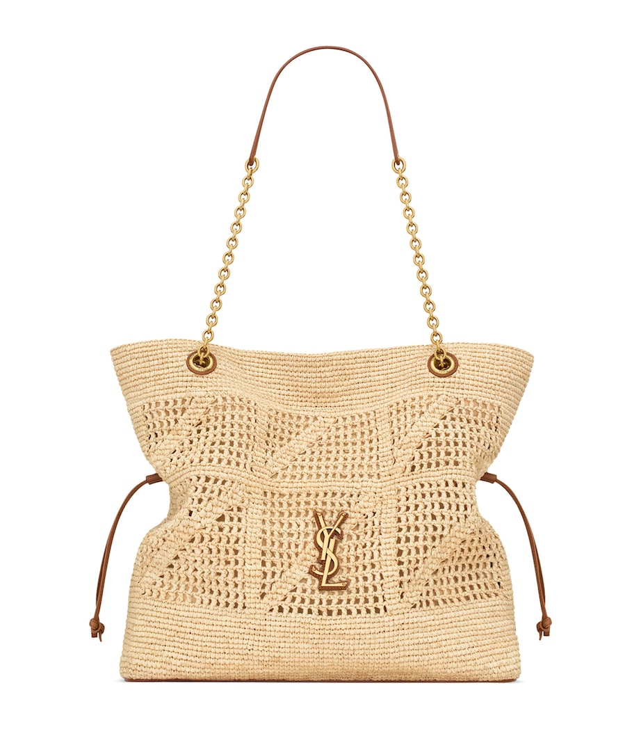 Saint Laurent raffia Jamie shopping bag 35cm - British product