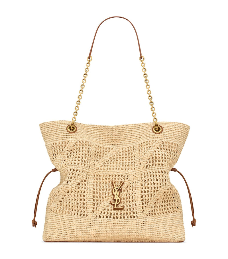 Saint Laurent raffia Jamie shopping bag 35cm - British product