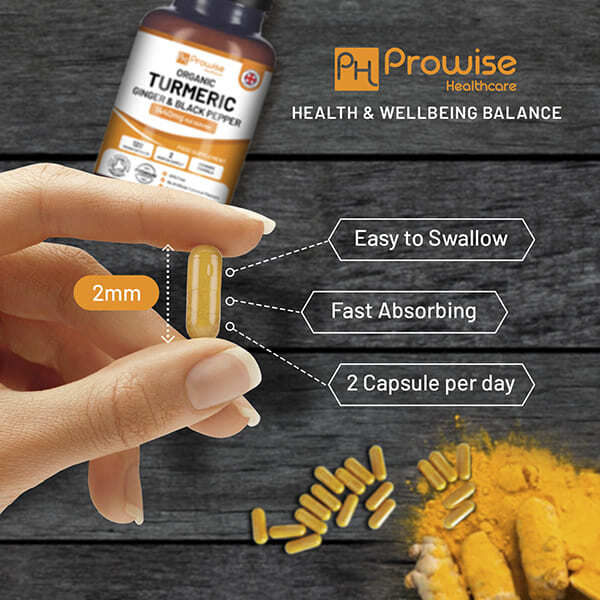 Prowise Organic Turmeric Ginger with Black Pepper 1440mg GOODS Superdrug   