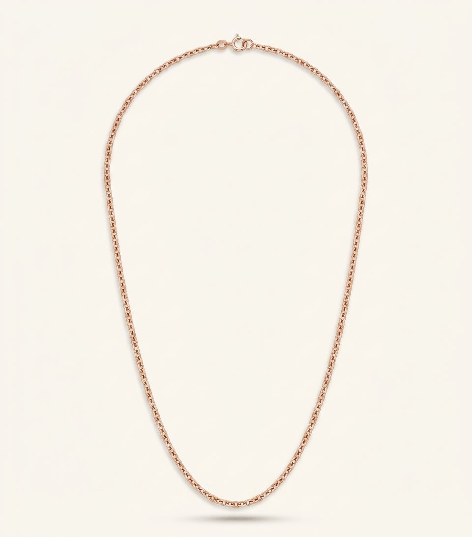Cartier rose gold Santos de Cartier chain necklace, UK version