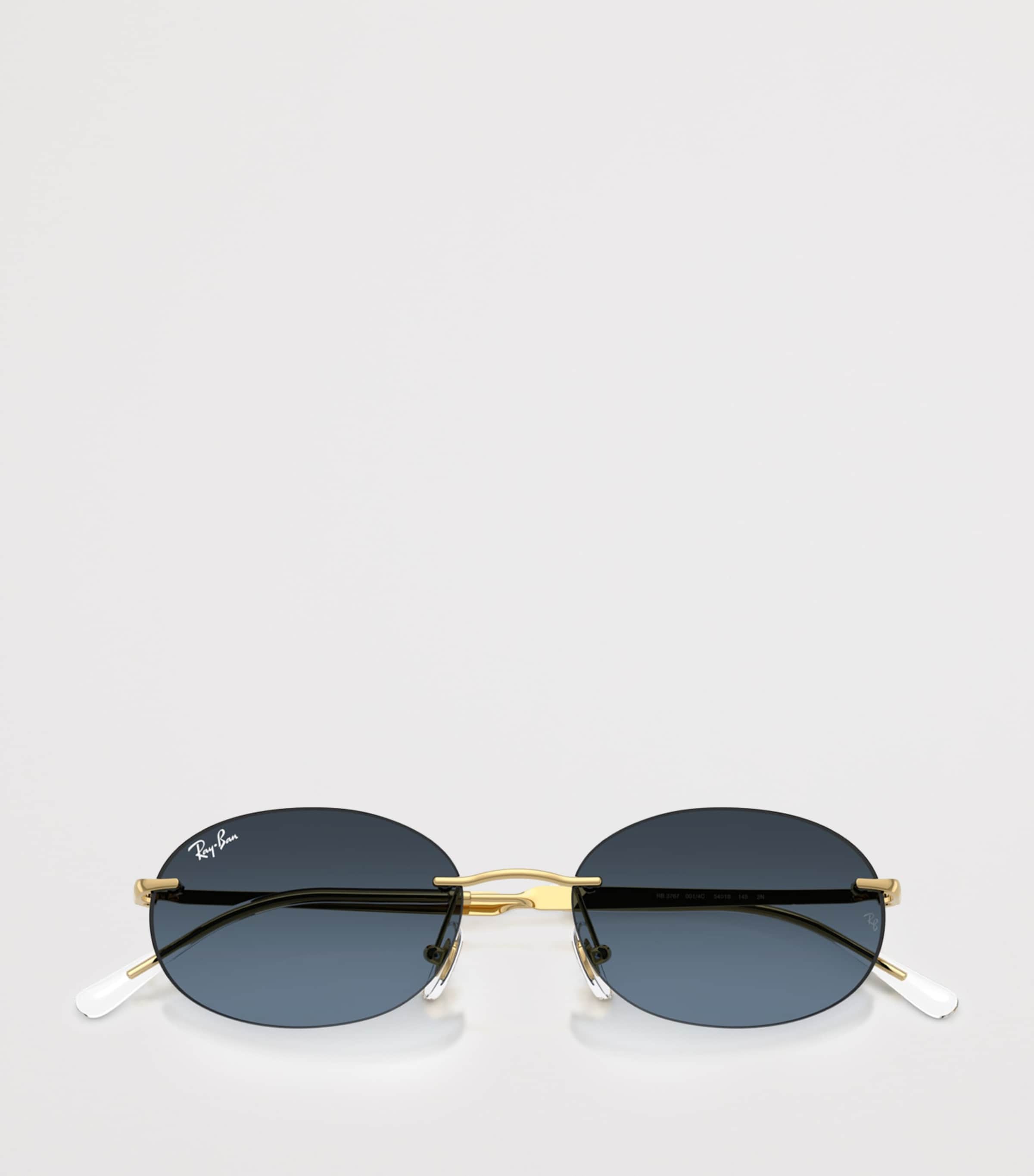 Ray-Ban metal oval sunglasses RB3767, UK version