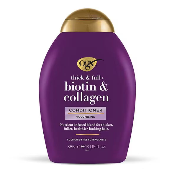 OGX Thick & Full Biotin Collagen Conditioner 385ml, imported from the UK