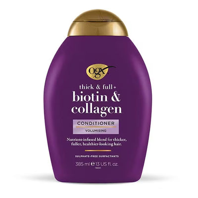 OGX Thick & Full+ Biotin & Collagen Conditioner Fine Hair Volumising 385ml