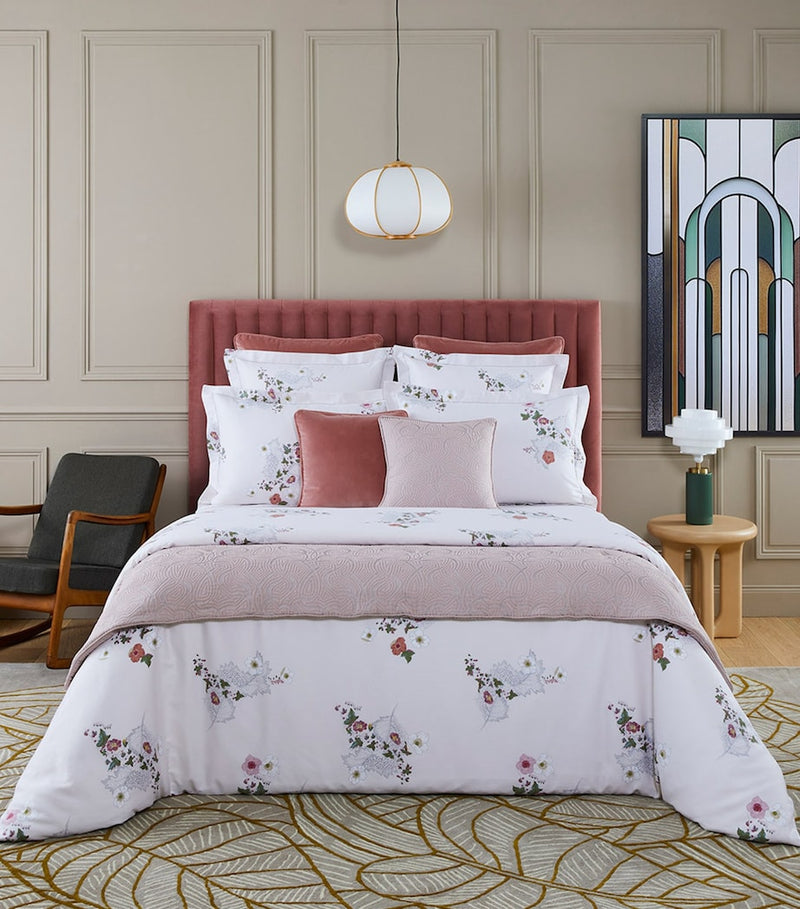 Yves Delorme Corolles cushion cover 45cm x 45cm (British brand)