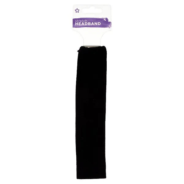 Superdrug black stretch headband hair accessory (British brand)