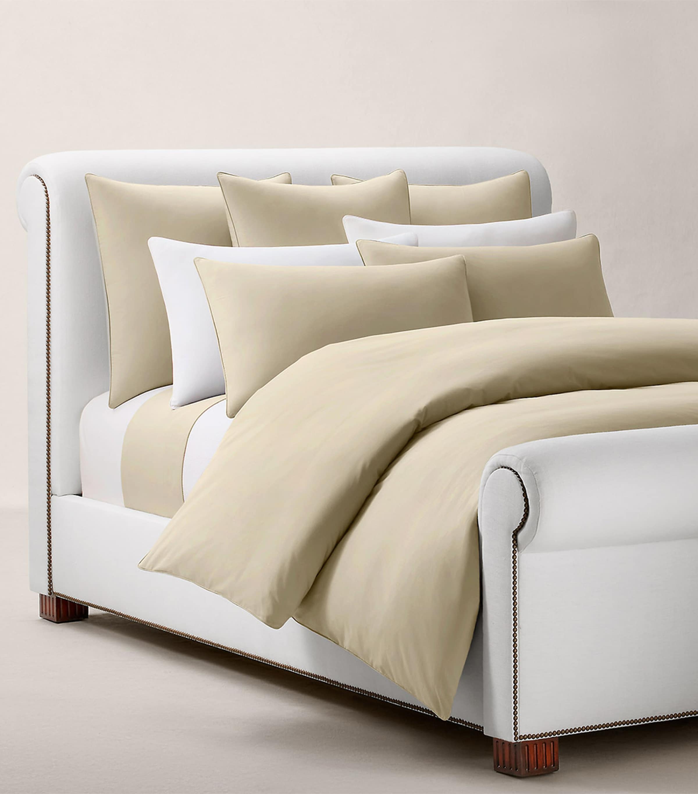 Ralph Lauren Cotton Player Super King flat sheet 270cm x 280cm, imported from the UK