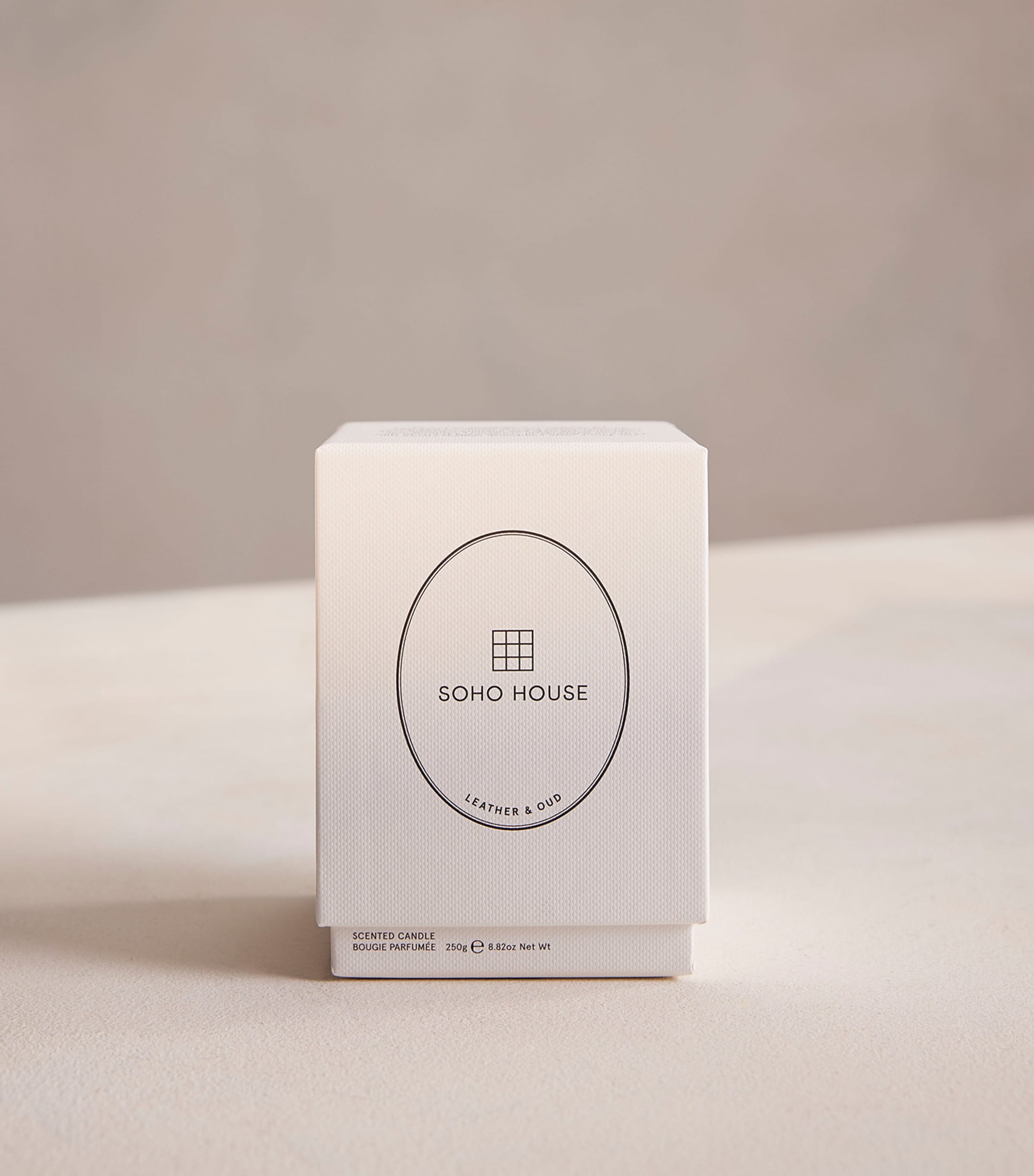 Soho Home Leather & Oud Candle 250g (British brand)