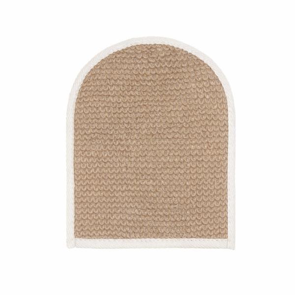 Wanderflower woven exfoliating body mitt - British product