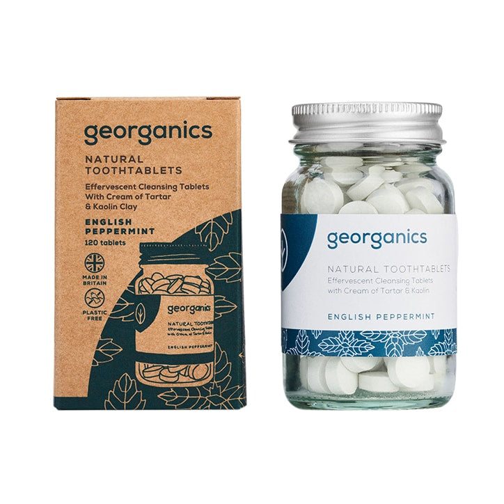 Georganics Toothpaste Tablets - English Peppermint 120 tablets