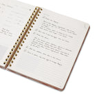 Papier recipe journal gingham pattern, imported from the UK